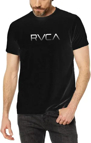 RVCA Mens Short Sleeve Lightweight Lounge Crew Tee Loungewear Crew Neck