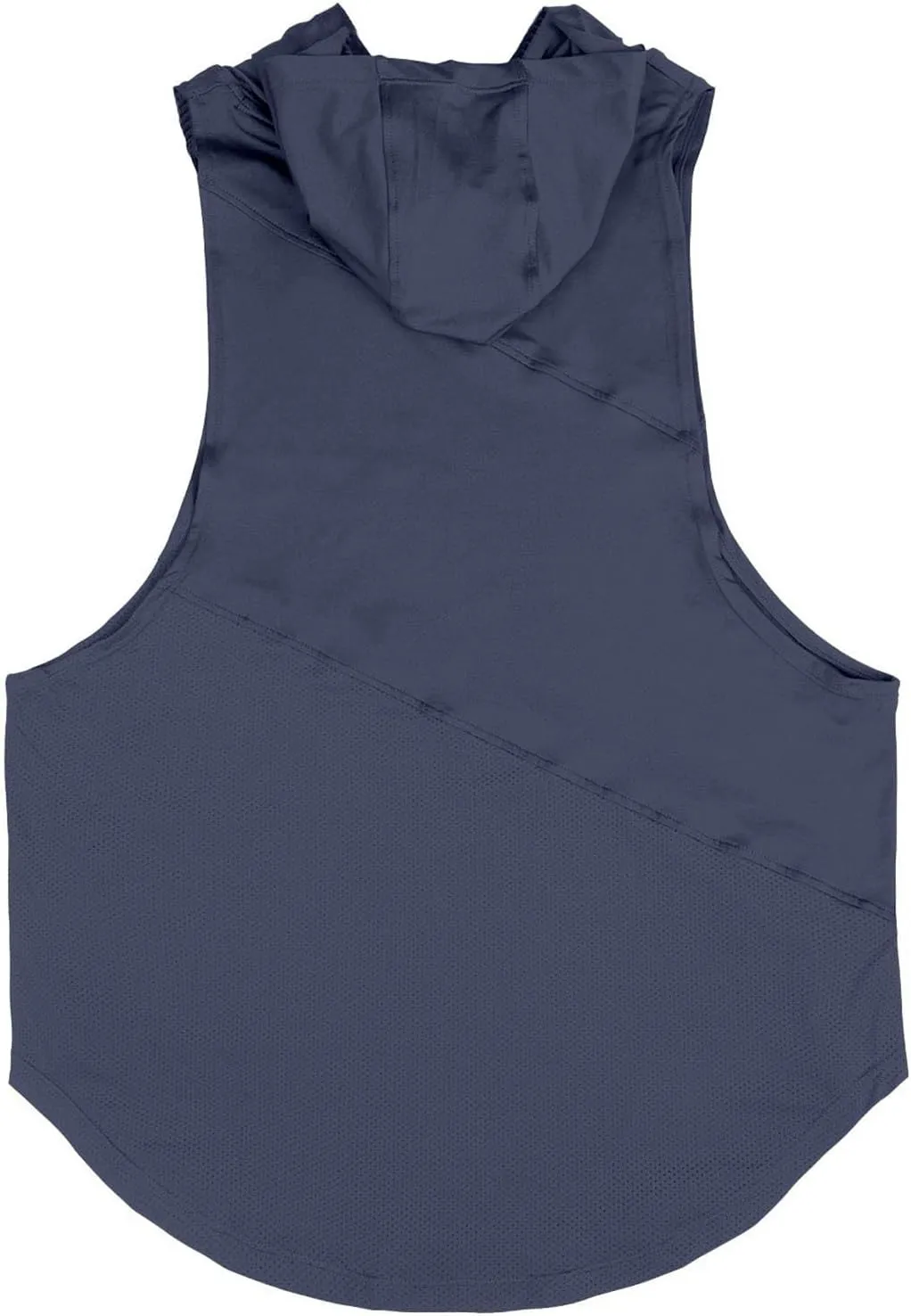 Sleeveless Hoodies for Men Quick Dry Tank Tops Summer Jogging Muscle Shirts Fitness Athletic Tees Workout Gym T-Shirt
