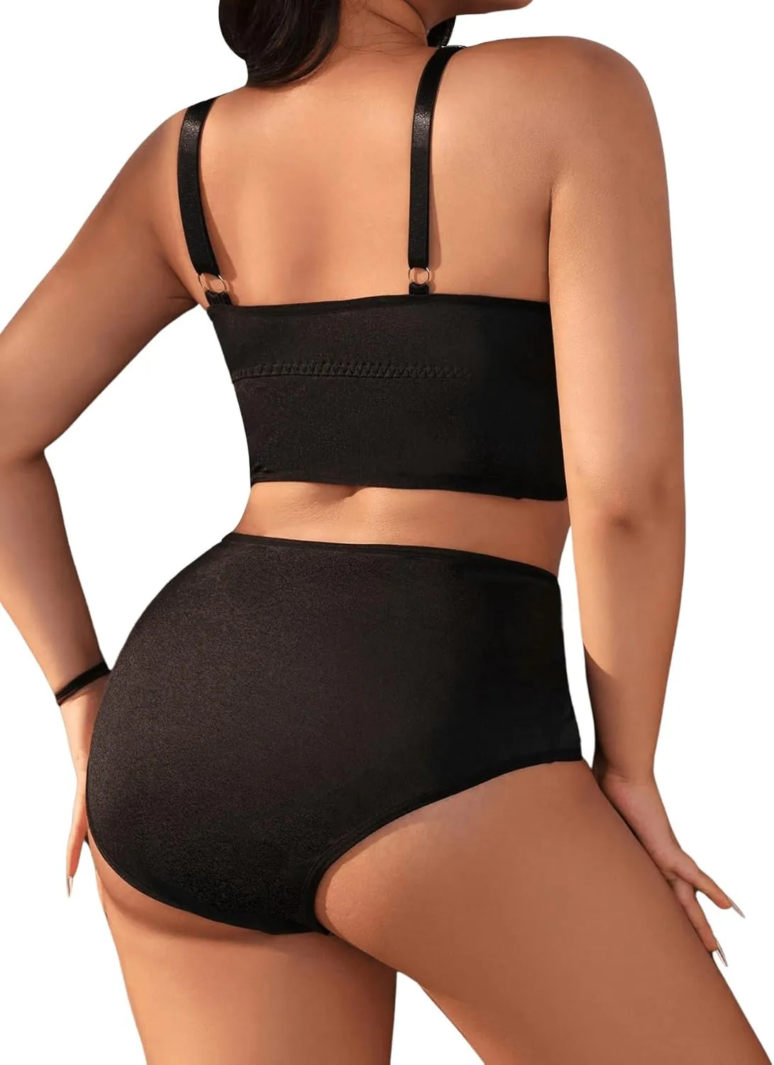 SOLY HUX Women's Plus Size Lingerie Set Underwire Bra and Panty Sets
