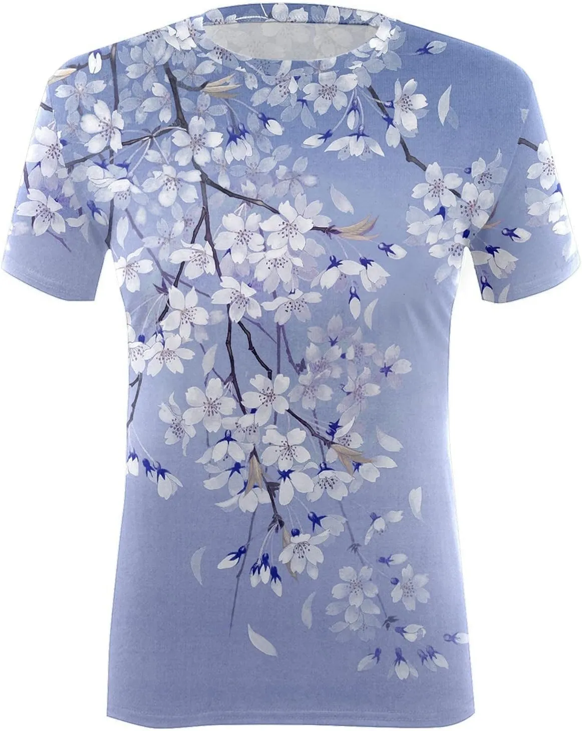 Summer Tops for Women 2025 Casual T-Shirts Shirts Graphic Tee Short Sleeve Top Floral Print Loose Top