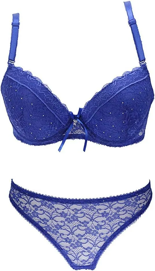 Swbreety Women's Lingerie Sexy Push up Lace Bra Underwear Bikini Panties Set