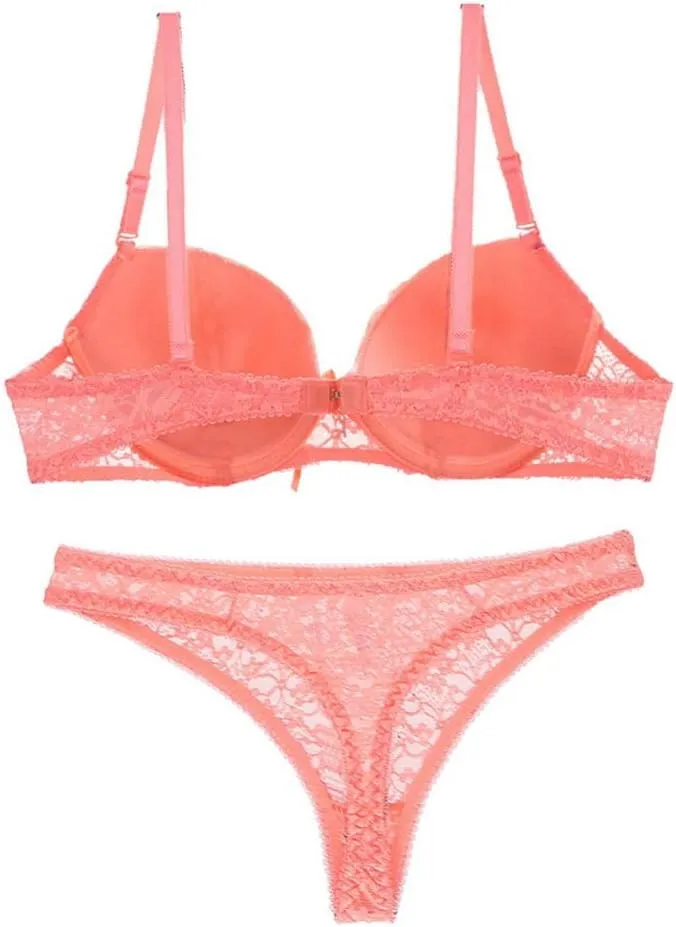 Swbreety Women's Lingerie Sexy Push up Lace Bra Underwear Bikini Panties Set