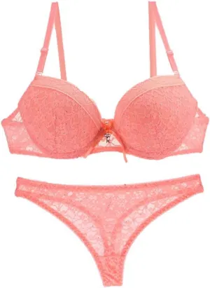 Swbreety Women's Lingerie Sexy Push up Lace Bra Underwear Bikini Panties Set