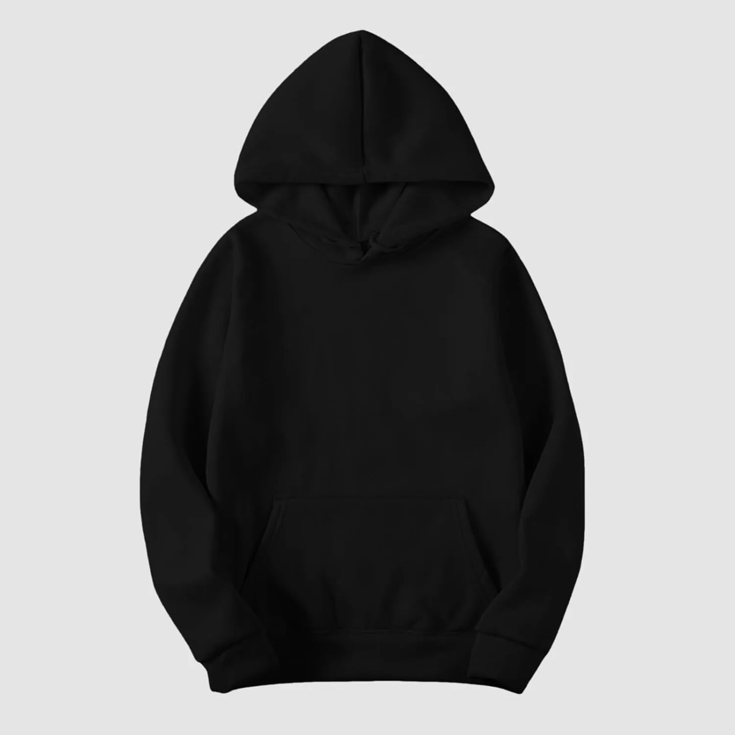 Sweatshirt for Women Trendy Oversized Long Sleeve Solid Color Hoodies Drawstring Drop Shoulder Plus Size Casual Hoodie