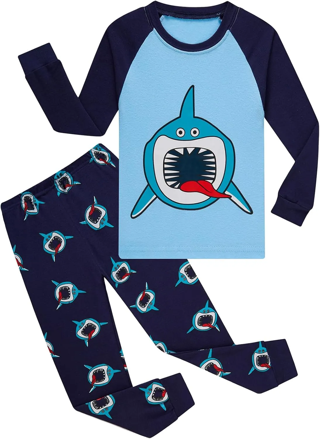Toddler Boys Pajamas Sets Cotton Long Sleeve Sleepwear for Boys