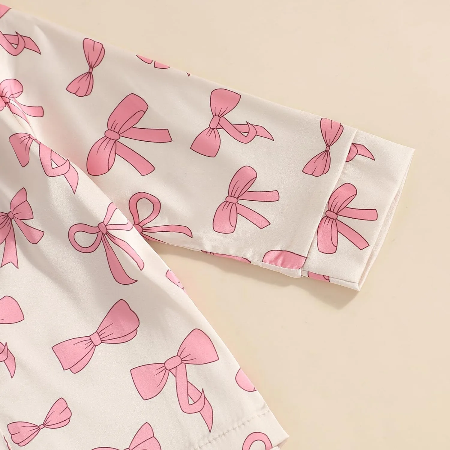 Toddler Girl Pjs Christmas Pajamas For Toddler Girls Little Kids Long Sleeve Sleepwear Button Down Satin Pajama Set