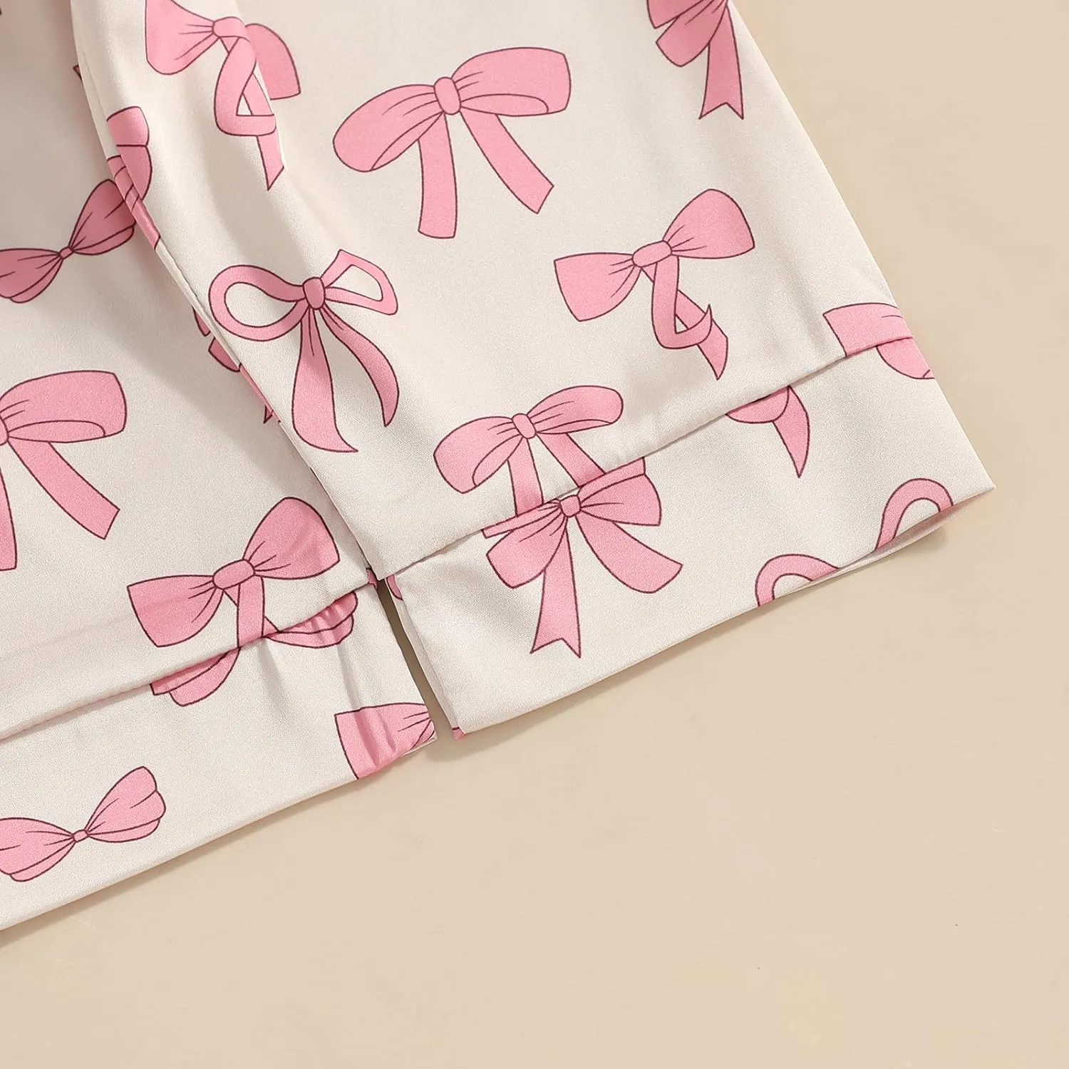 Toddler Girl Pjs Christmas Pajamas For Toddler Girls Little Kids Long Sleeve Sleepwear Button Down Satin Pajama Set