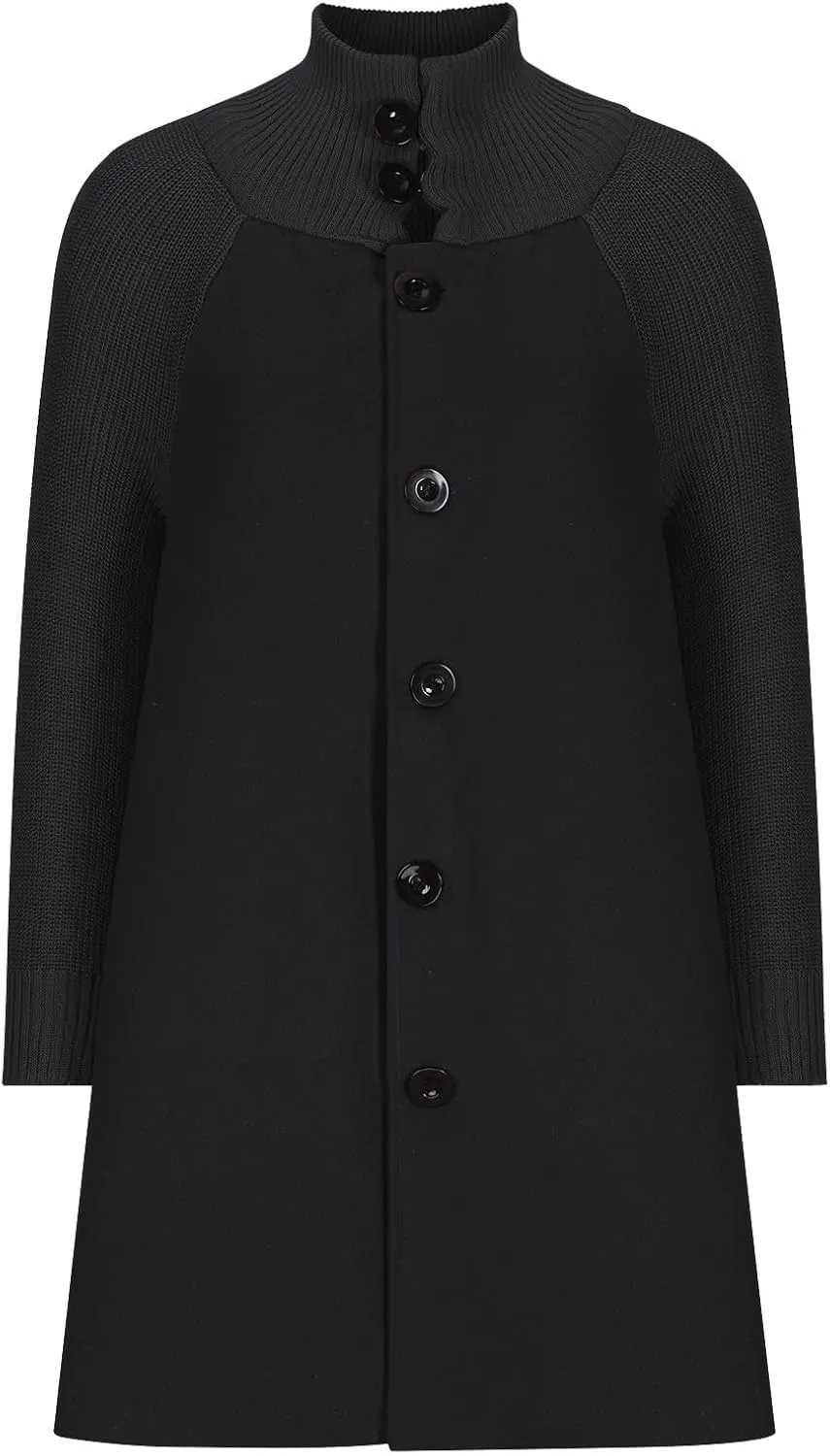 Trench Coat for Women Winter Long Wool Blend Pea Coat Casual Notched Lapel Collar Oversized Dress Coats Jacket