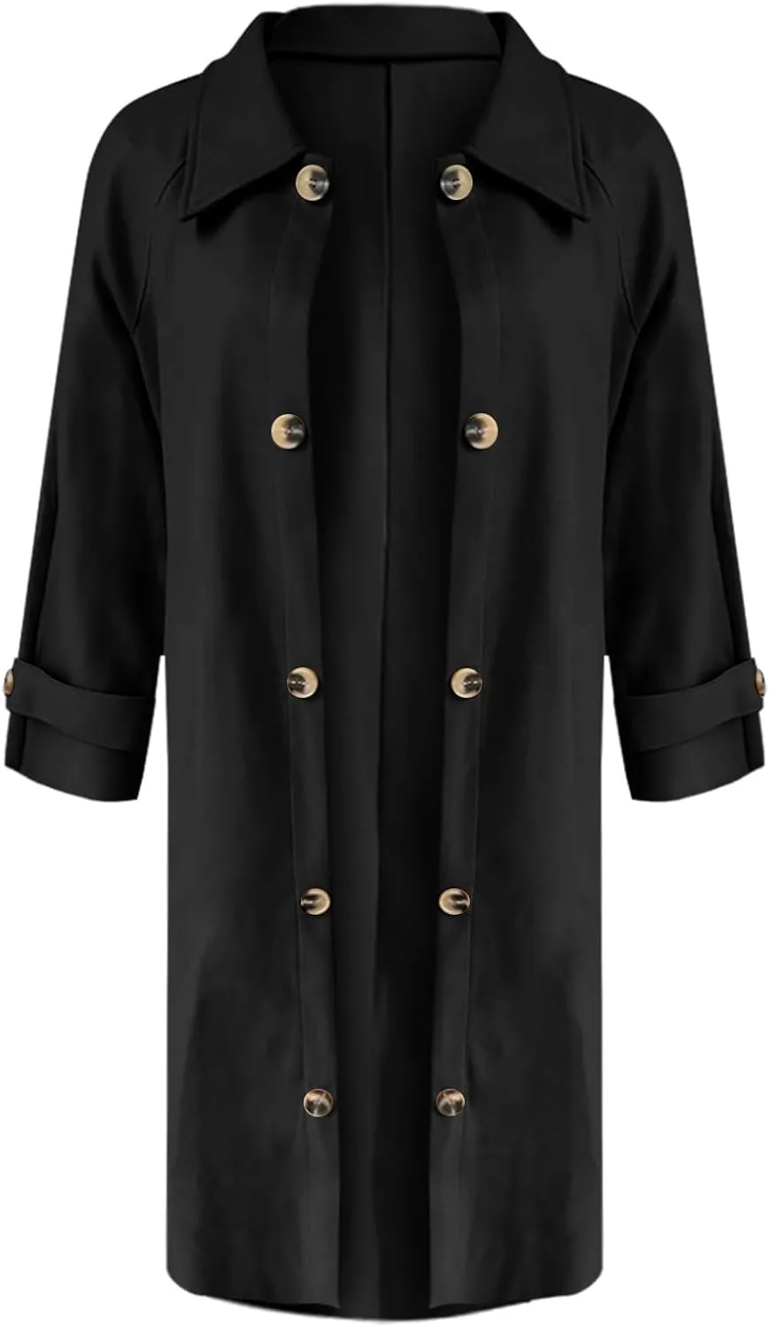 Trench Coats for Women Long Jacket Loose Fitting Warm Winter Outwear Fashion Lapel Jacket Coats Long Coats for Women