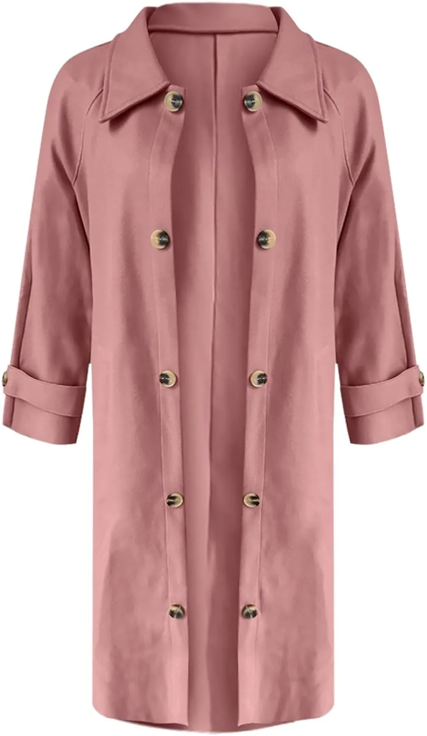 Trench Coats for Women Long Jacket Loose Fitting Warm Winter Outwear Fashion Lapel Jacket Coats Long Coats for Women