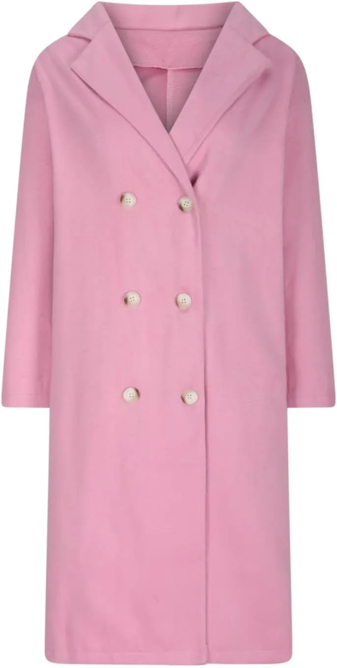 Trench Coats for Women Winter Wool Blend Camel Mid-Long Coat Double-Breasted Notch Lapel Collared Jackets Outwear