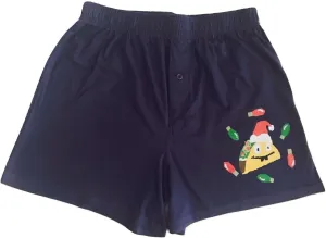 Ugly Stuff Christmas Lights Men's Boxer Shorts Lounge Sleep Bottom Pajama PJ Shorts