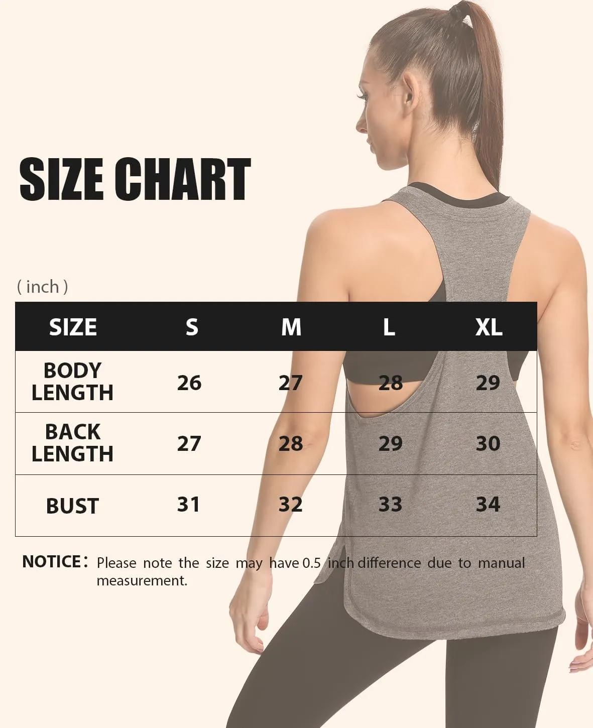 Ullnoy Workout Tank Tops for Women Running Muscle Tanks Sleeveless Loose Fit Gym Yoga Sport Shirts 3-5 Pack