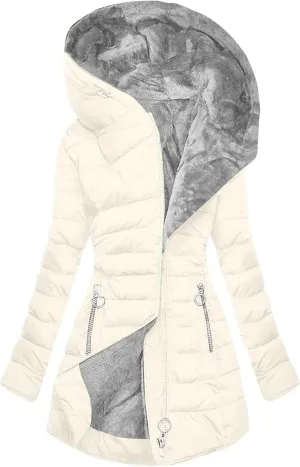 Winter Coats for Women 2024 Zip Up Trendy Puffer Jackets Long Winter Down Coat Long Sleeve Sherpa Hooded Outerwear