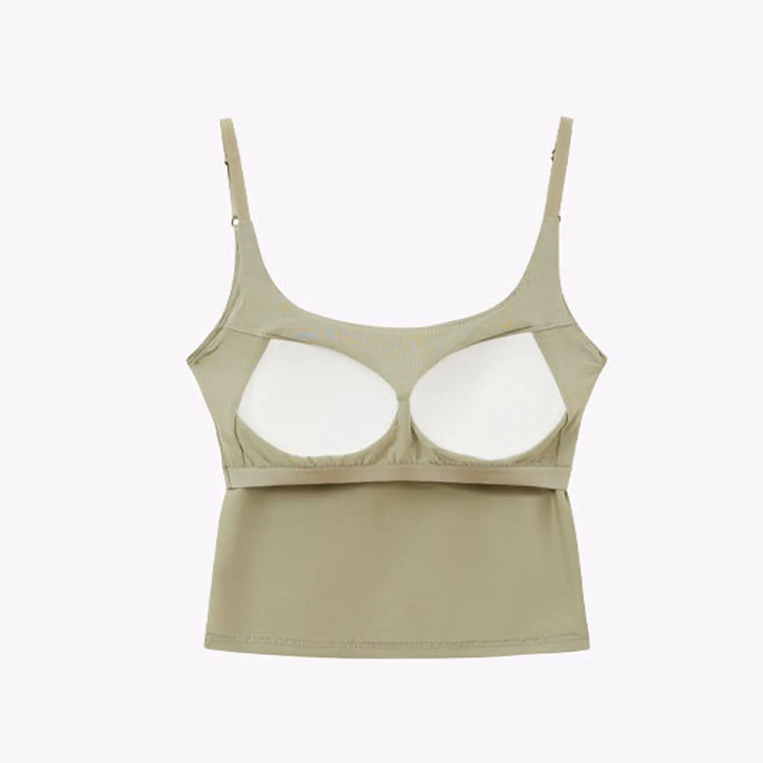 Women Adjustable Spaghetti Straps Cami Tops Summer Built in Bra Crop Tanks Sexy Fitting Square Neck Yoga Undershirt