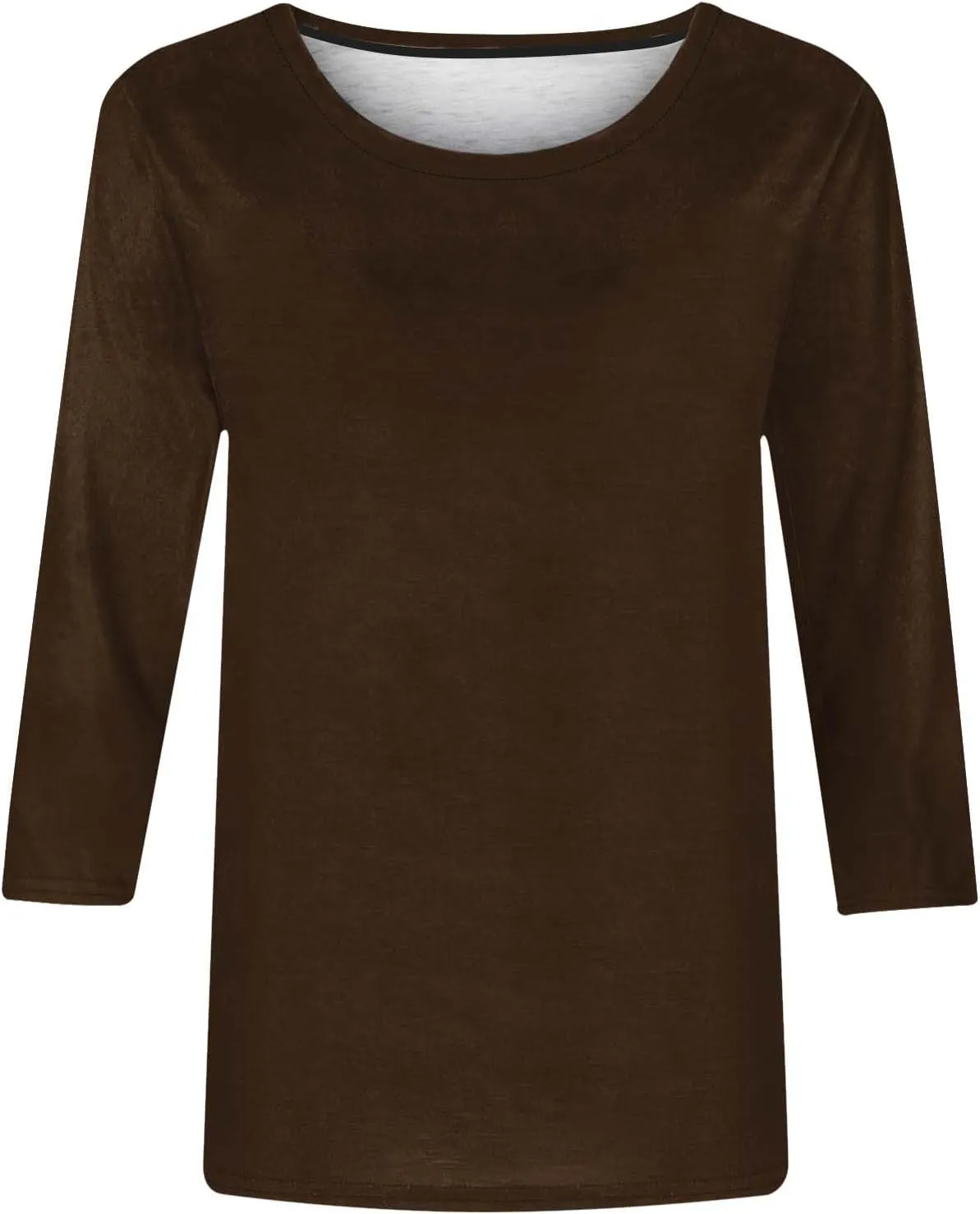 Women Tops Dressy Casual 3/4 Sleeve Plus Size Summer Blouse Loose Fit Tshirts Crewneck Workout Going Out Tops Tees