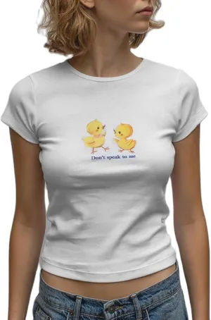 Women Y2k Graphic Baby Tees Cute Animal Print Short Sleeve Crop Tops Vintage Crewneck Teen Girls Aesthetic Clothes