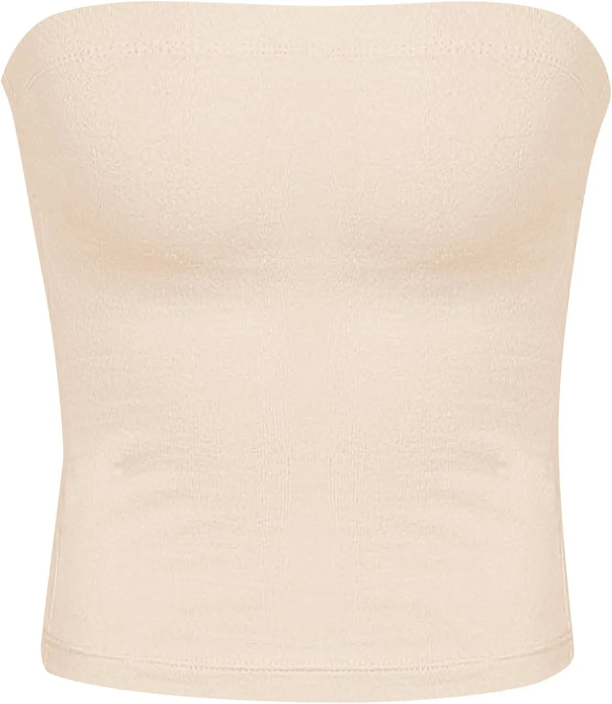 Women Y2K Strapless Backless Tube Top Double Lined Sleeveless Crop Tank 2025 Summer Clothes Going Out