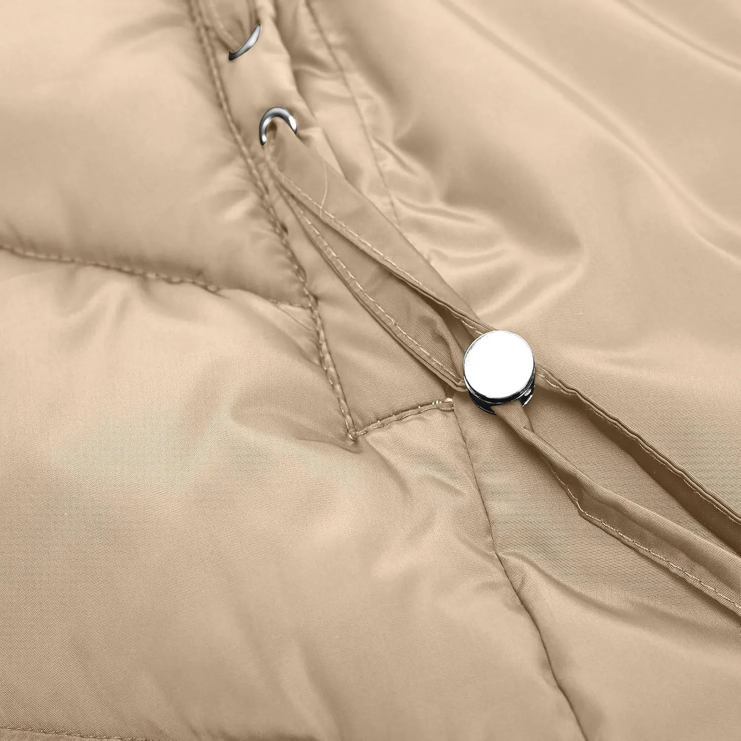 Women's Down Jackets Fleece Lined Thicken Parka Zip Up Winter Coats Daily Fashion Versatile Outerwear with Pockets