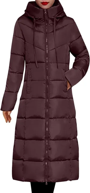 Women's Down Jackets Thicken Lightweight Parkas Solid Winter Coats Womens Fashion Versatile Outerwear with Pockets