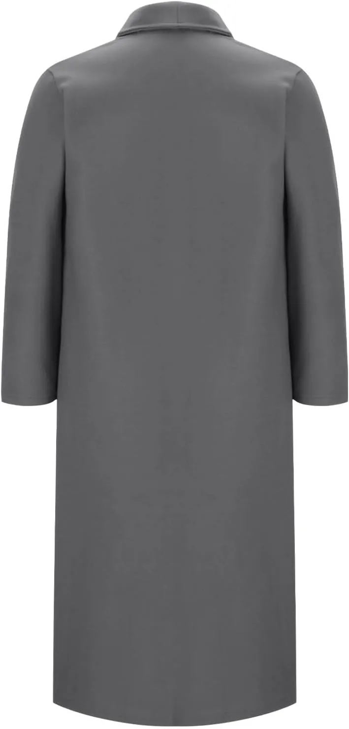 Women's Lapel Collar Coats Mid Long Pea Coats Warm Thicken Trench Jacket Elegant Simple Oversized Winter Coats