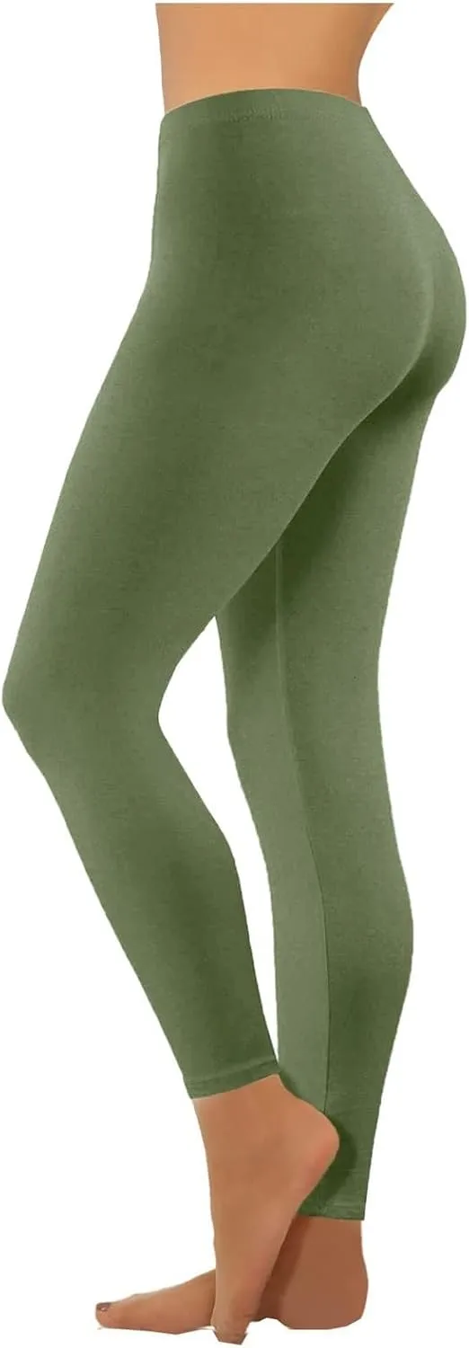 Women's Pants Tummy Control Soft Workout Leggings for Women High Waisted Trousers for Workout Athletic Running