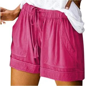 Women's Shorts Chino Bermuda Short Comfy Activewear Loose Pull-On Shorts Loungewear Cruise Outfits for Women 2025