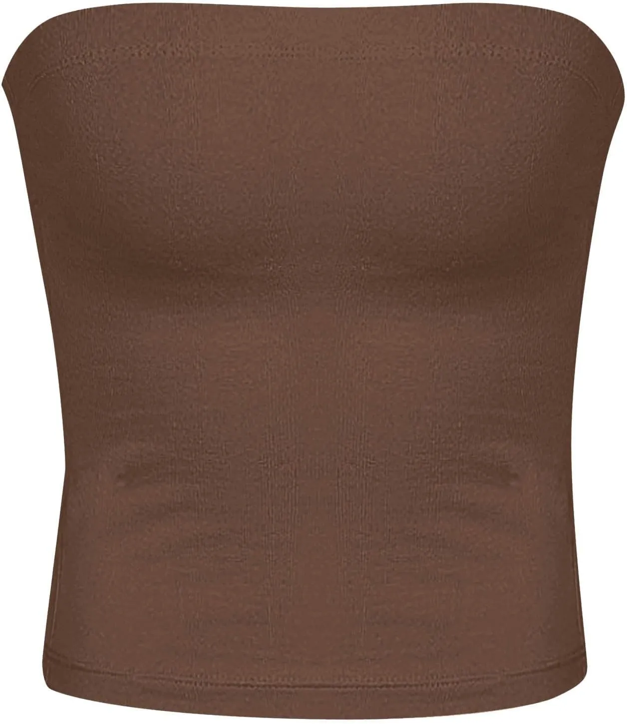 Womens Strapless Tube Tops Sexy Sleeveless Backless Bandeau Shirts Going Out Crop Top Cute 2025 Summer Clothes
