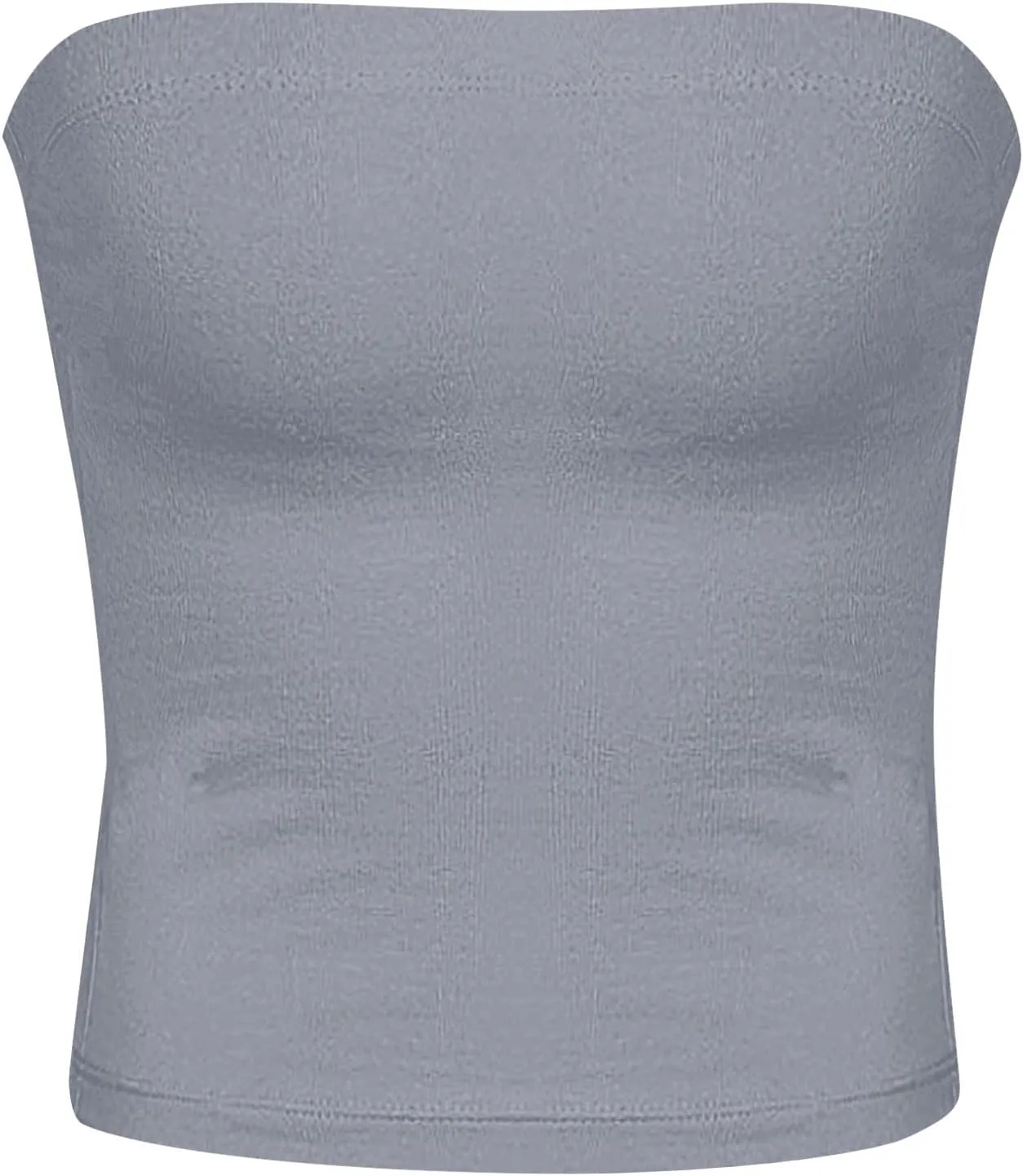 Womens Strapless Tube Tops Sexy Sleeveless Backless Bandeau Shirts Going Out Crop Top Cute 2025 Summer Clothes