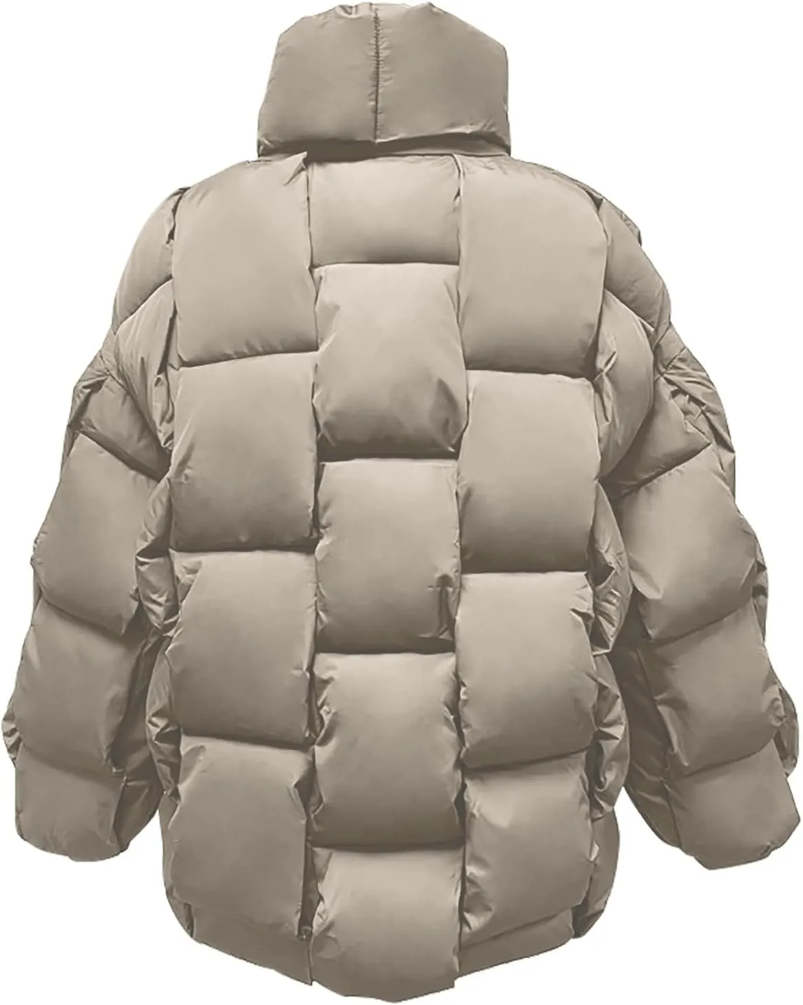 Women's Winter Coat Puffer Thicken Padded Down Jacket Outdoor Shearling Quilted Warm Casual Zipper 2024 Trendy Parka Outwear