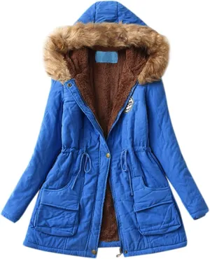 Womens Winter Coats Winter Mid Lenght Down Puffer Coats Ladies Lightweight Jackets With Hood Plus Size Wool Coats