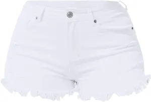 Y2K Jean Shorts for Women Trendy High Waisted Denim Shorts Stretchy Summer Casual Mom Cut Off Stretchy Chino Shorts