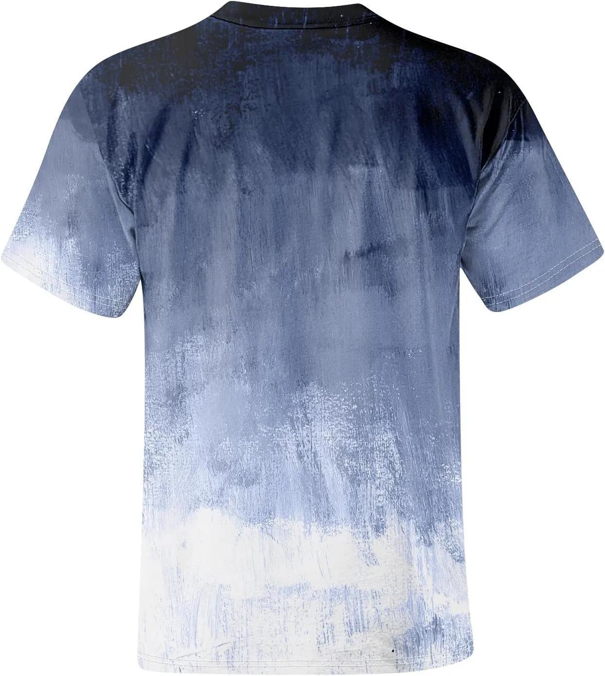 Ymosrh Men's Summer T Shirts Gradient Color Short Sleeve Crew Neck Soft Tee Shirts Beach Tops Casual Tees, S-5XL