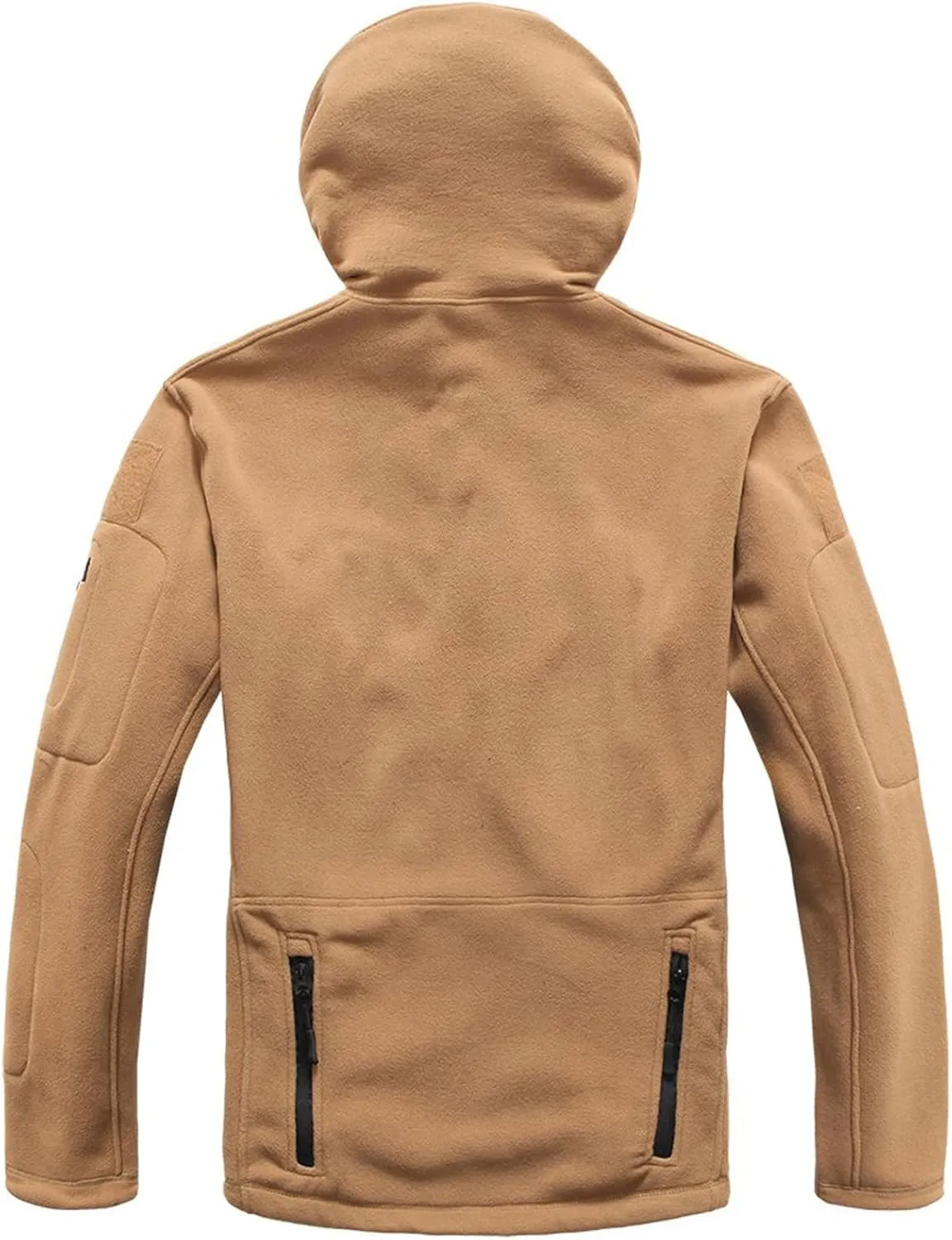 Zeiyignr Men's Military Tactical Sport Warm Polar Fleece Hooded Outdoor Adventure Jacket Coats Thick Winter Hoodie Sweatshirt
