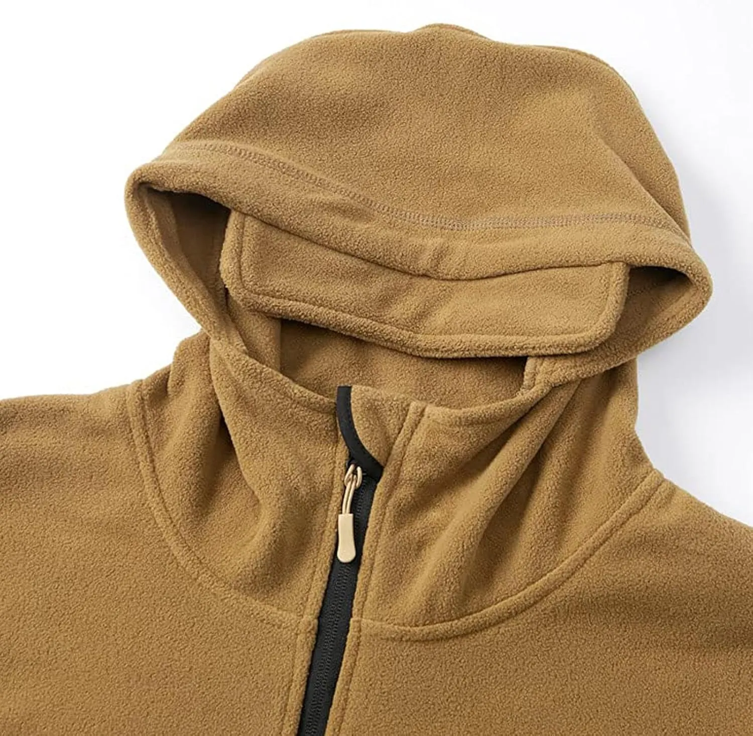 Zeiyignr Men's Military Tactical Sport Warm Polar Fleece Hooded Outdoor Adventure Jacket Coats Thick Winter Hoodie Sweatshirt